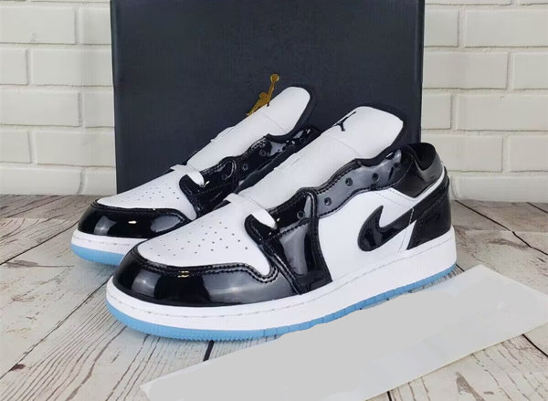 Men's Running Weapon Air Jordan 1 Low 'Concord' White Black Shoes 0270 Men's Running Weapon Air Jordan 1 Low 'Concord' White Black Shoes 0270